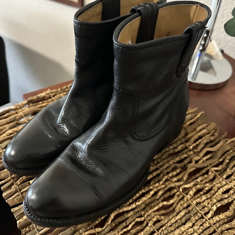 Frye Anna Leather Ankle Booties - Picture 9 of 12